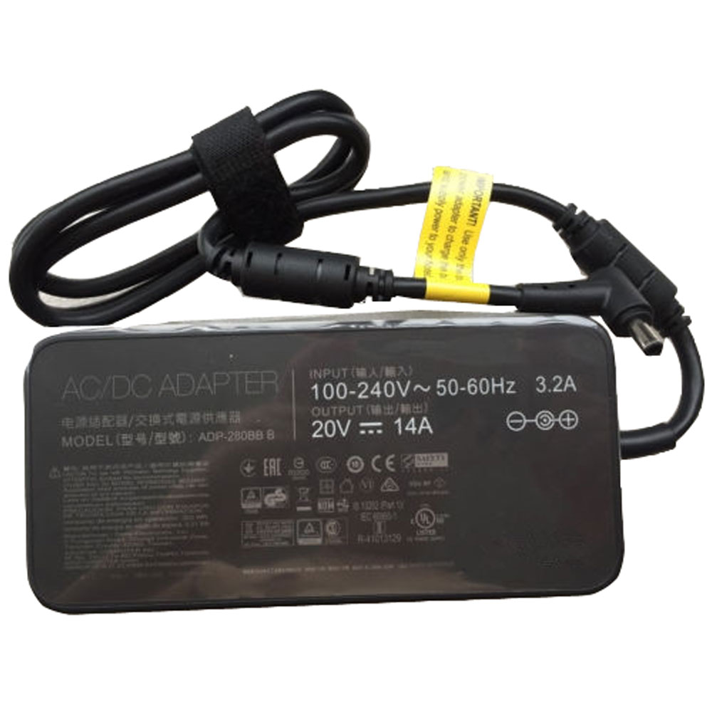 ASUS 100-

240V 50-60Hz 20V 14A 280W batterie