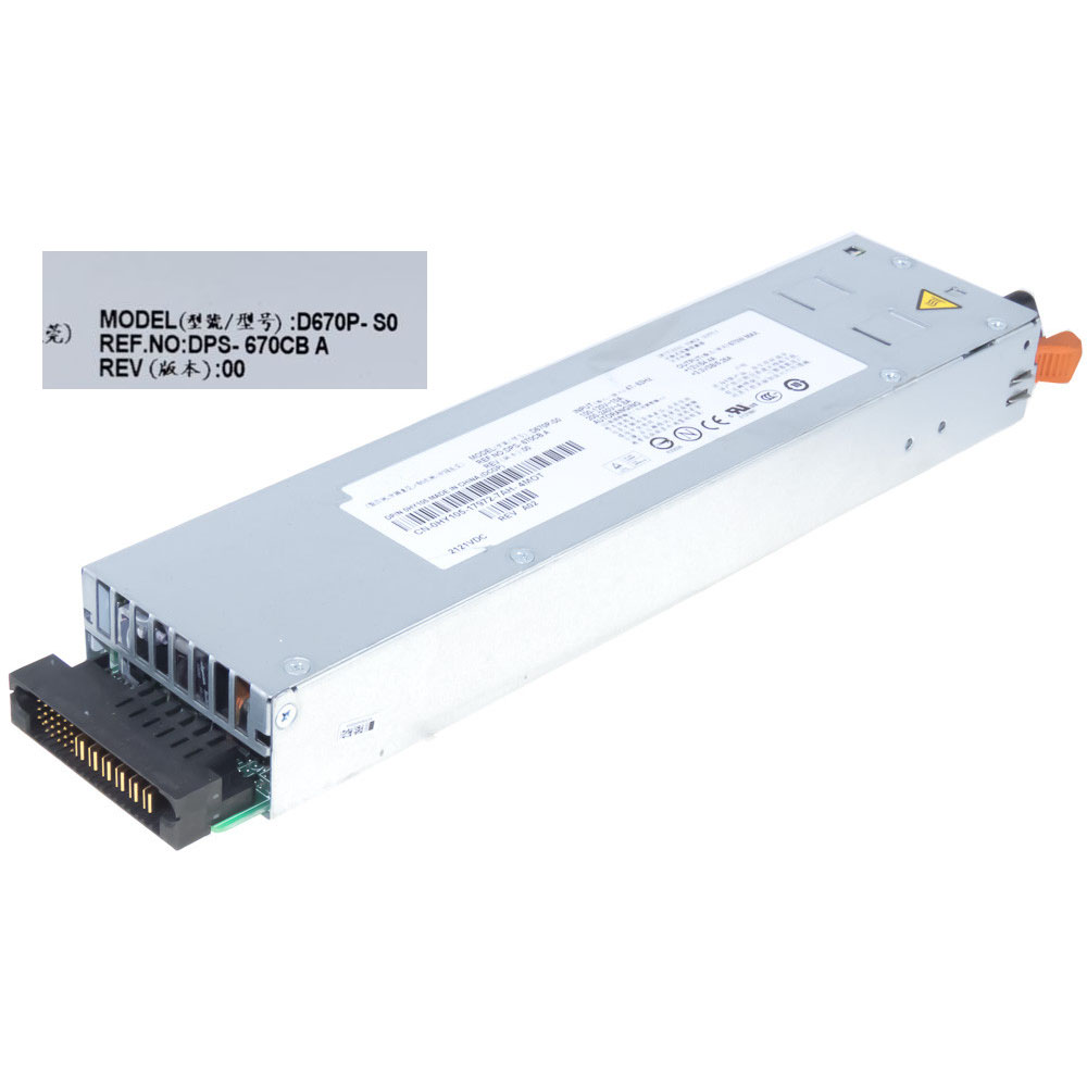 P/N: 47-63Hz: 100-240V~10A 200-240V~4.8A 670W MAX : +12V/54.4A +3.3VSB/5.25A batterie