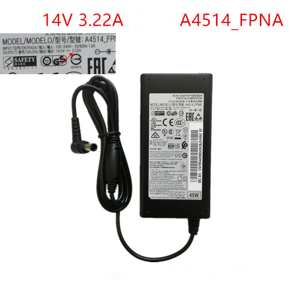 SA 100-240V 50-60Hz 1.0A 14V 3.22A 45W batterie