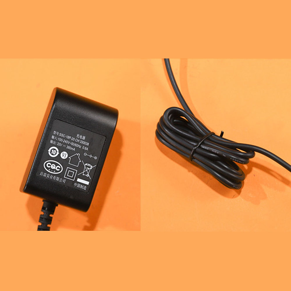 Cable 100-240V 50-60HZ 0.6A 33V 380Mah 12.5W batterie