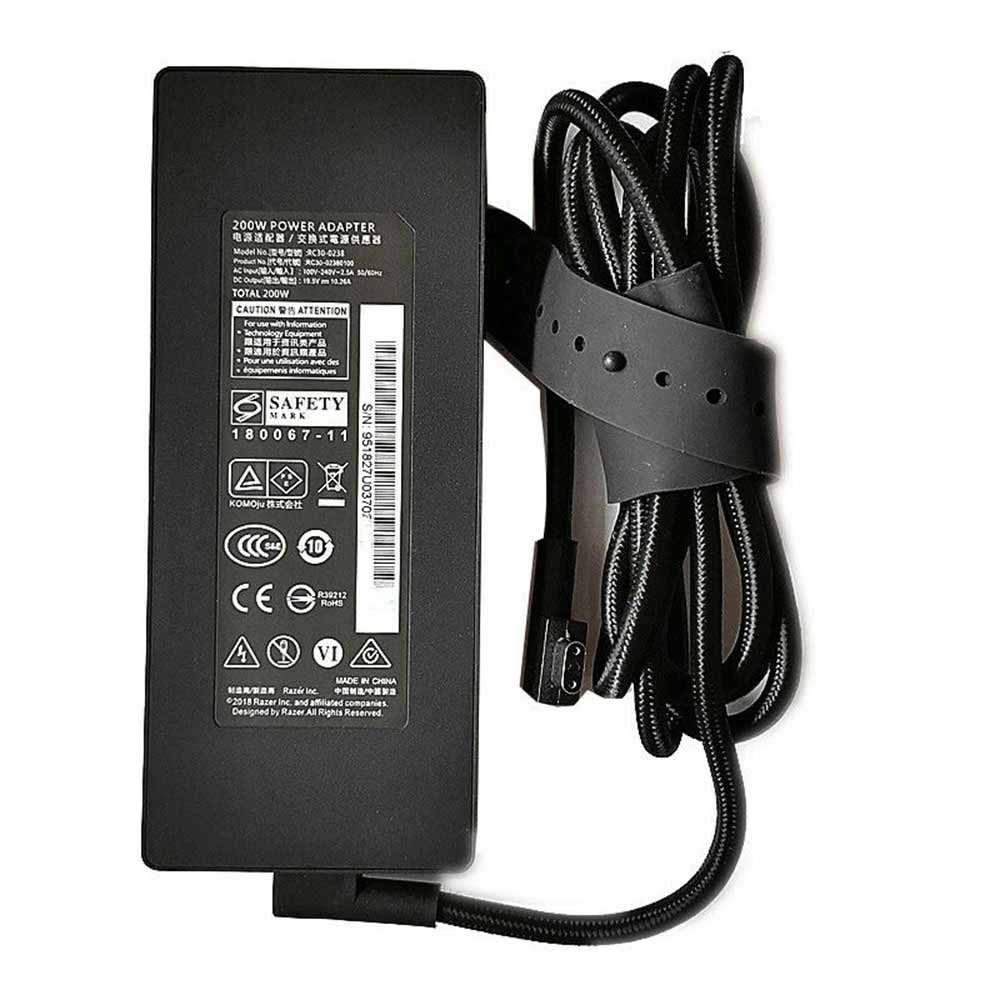 1 100V-240V 2.5A 50-60Hz 19.5V 10.26A 200W batterie