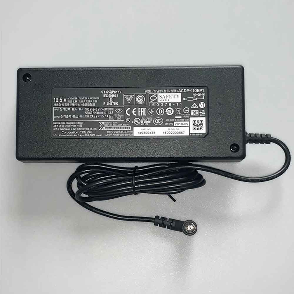 T 100-240V 1.3A 50-60Hz 19.5V 5.7A 110W batterie