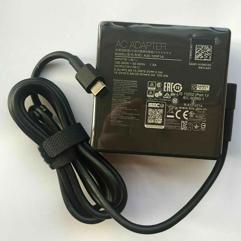 S 100-240V 50-60Hz 20V 5A 100W batterie