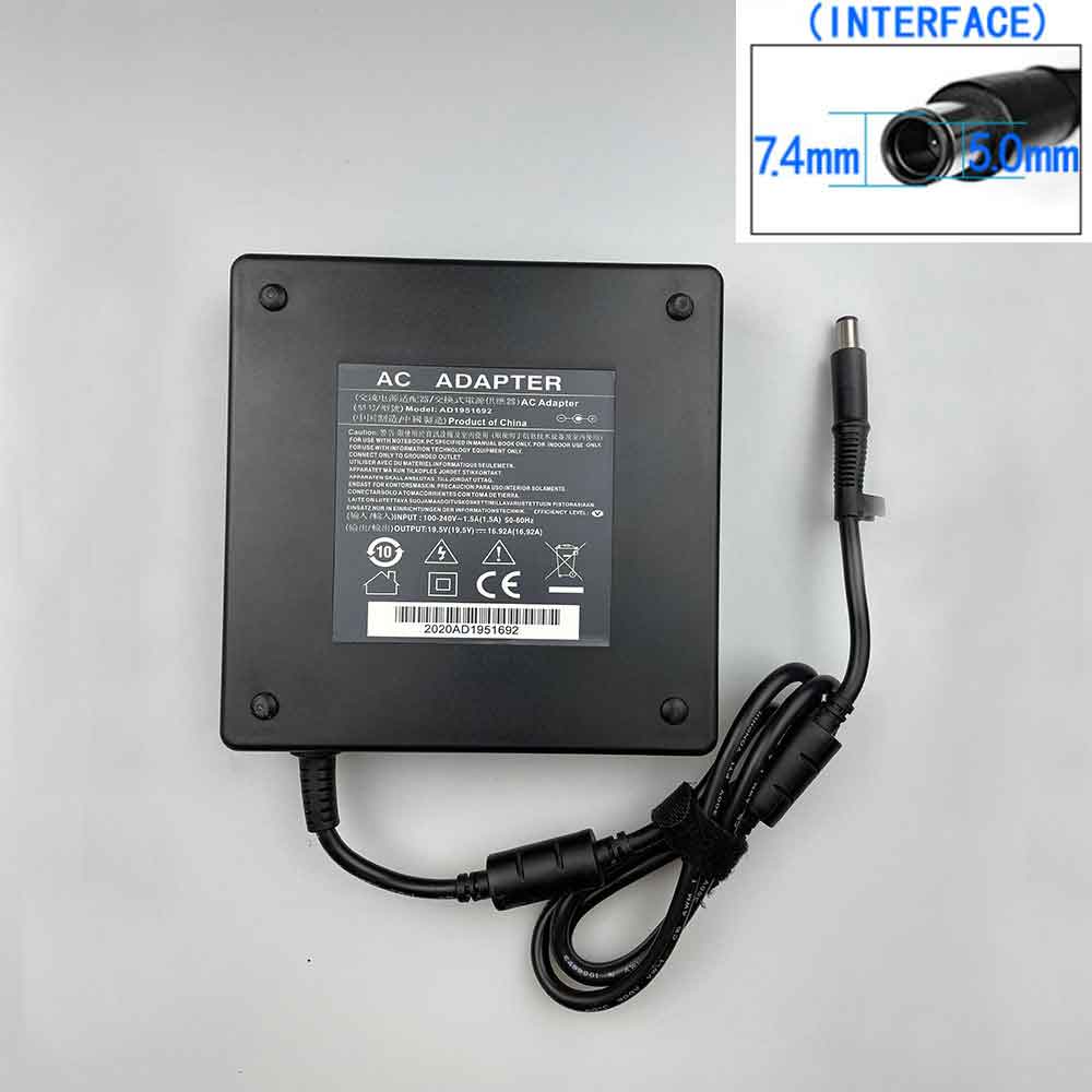 B 100-240V 50-60Hz 19.5V 16.92A 330W batterie