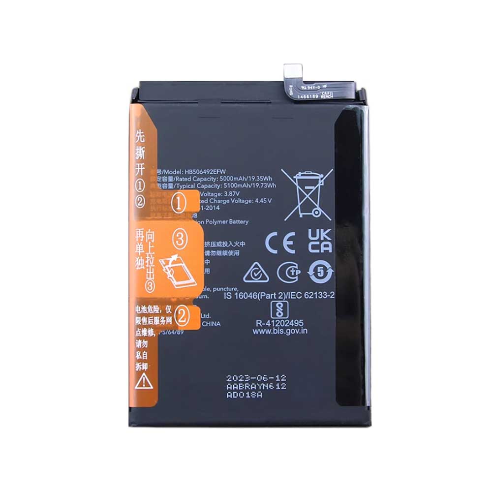 on 5000mAh 3.87V batterie