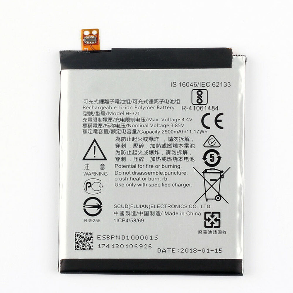 K 2900mAh/11.17WH 3.85V/4.4V batterie