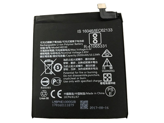 A 2630MAH/10.13WH 3.85V/4.4V batterie