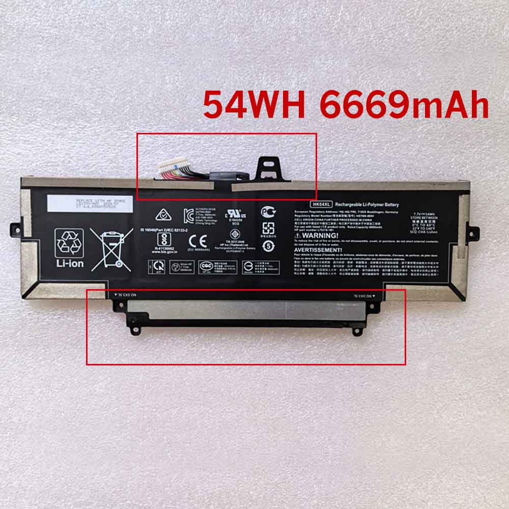 HSTNN-IB9J 54WH 6669mAH 7.7V batterie