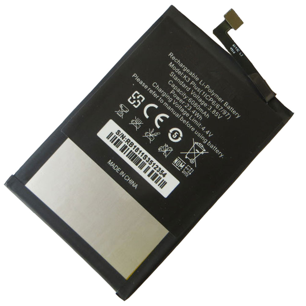 K3 6080MAH/23.4WH 3.85V/4.4V batterie