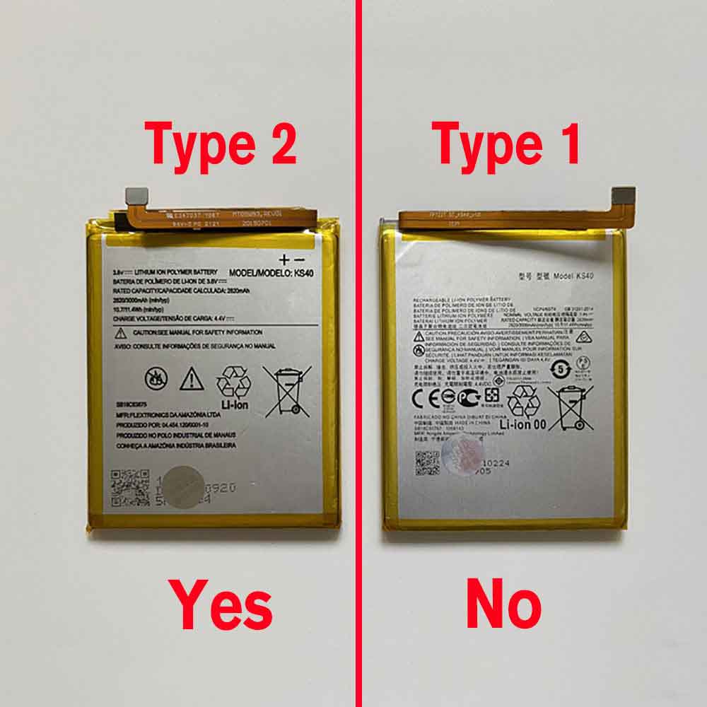 K 2820mAh 3.8V batterie