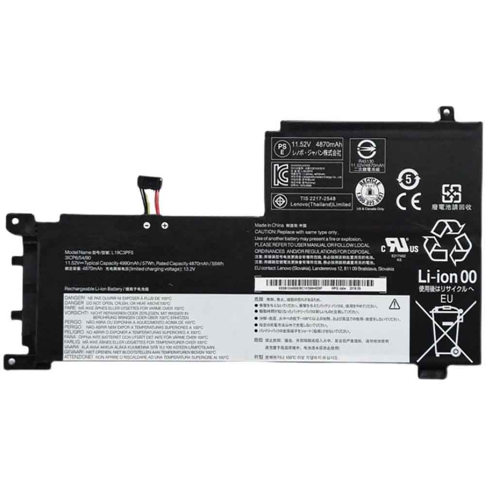 Lenovo 57Wh 4990mAh 11.52V 13.2V batterie