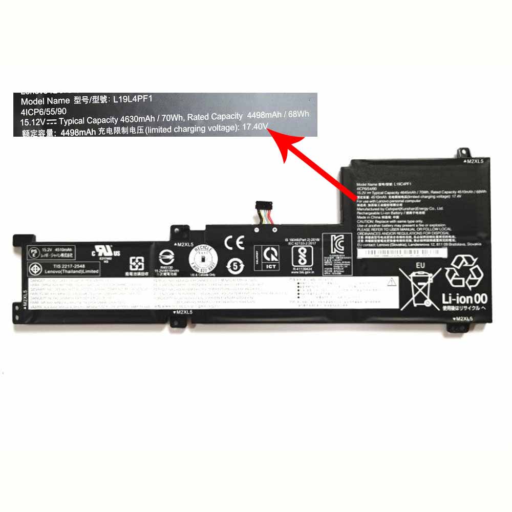 Lenovo 66Wh/4510mAh 15.2V/17.4V batterie