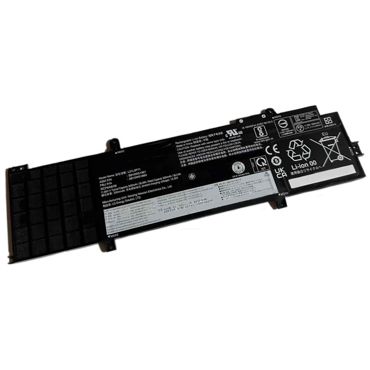 T 3400mAh 11.58V batterie