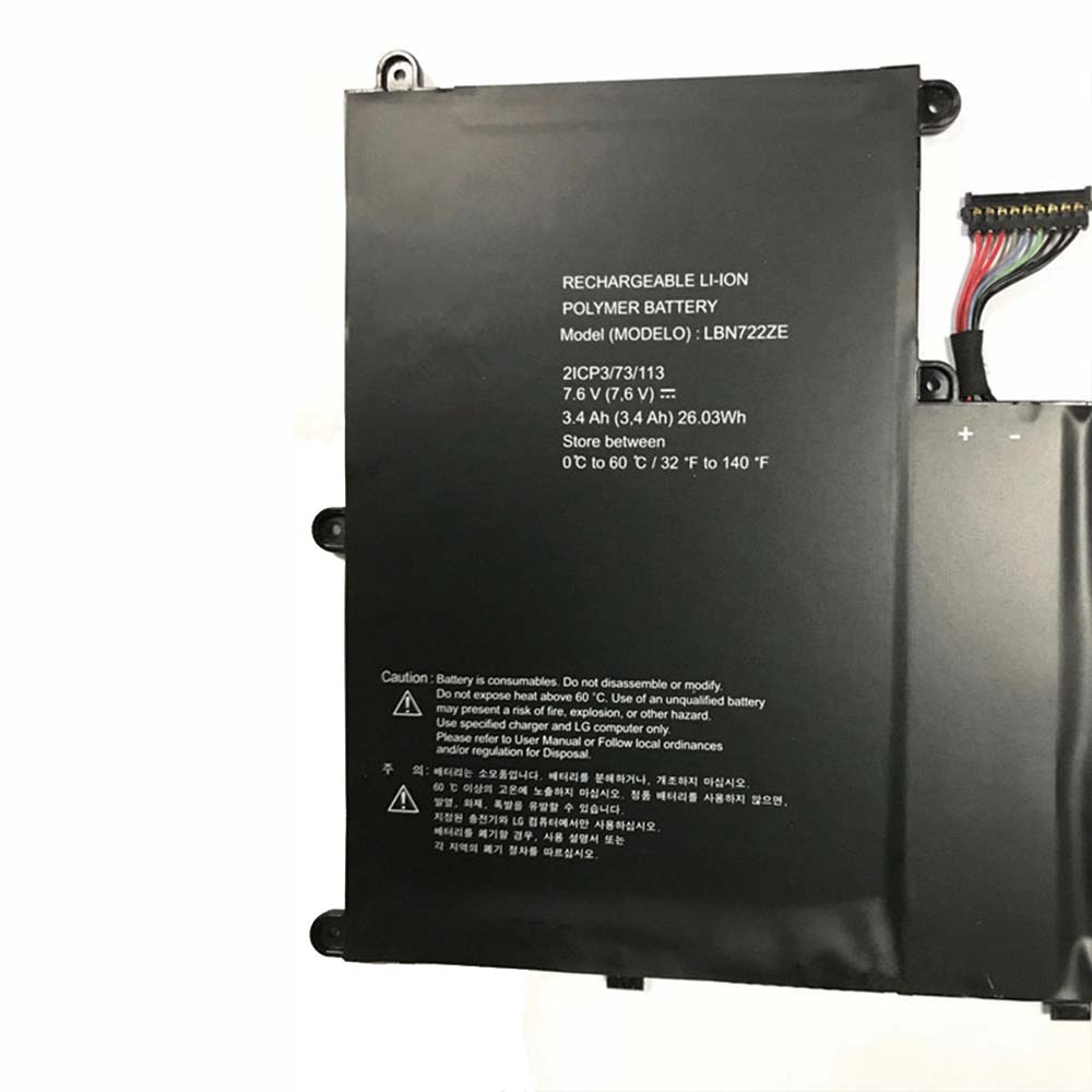 72 26.03Wh/3400mAh 7.6V batterie