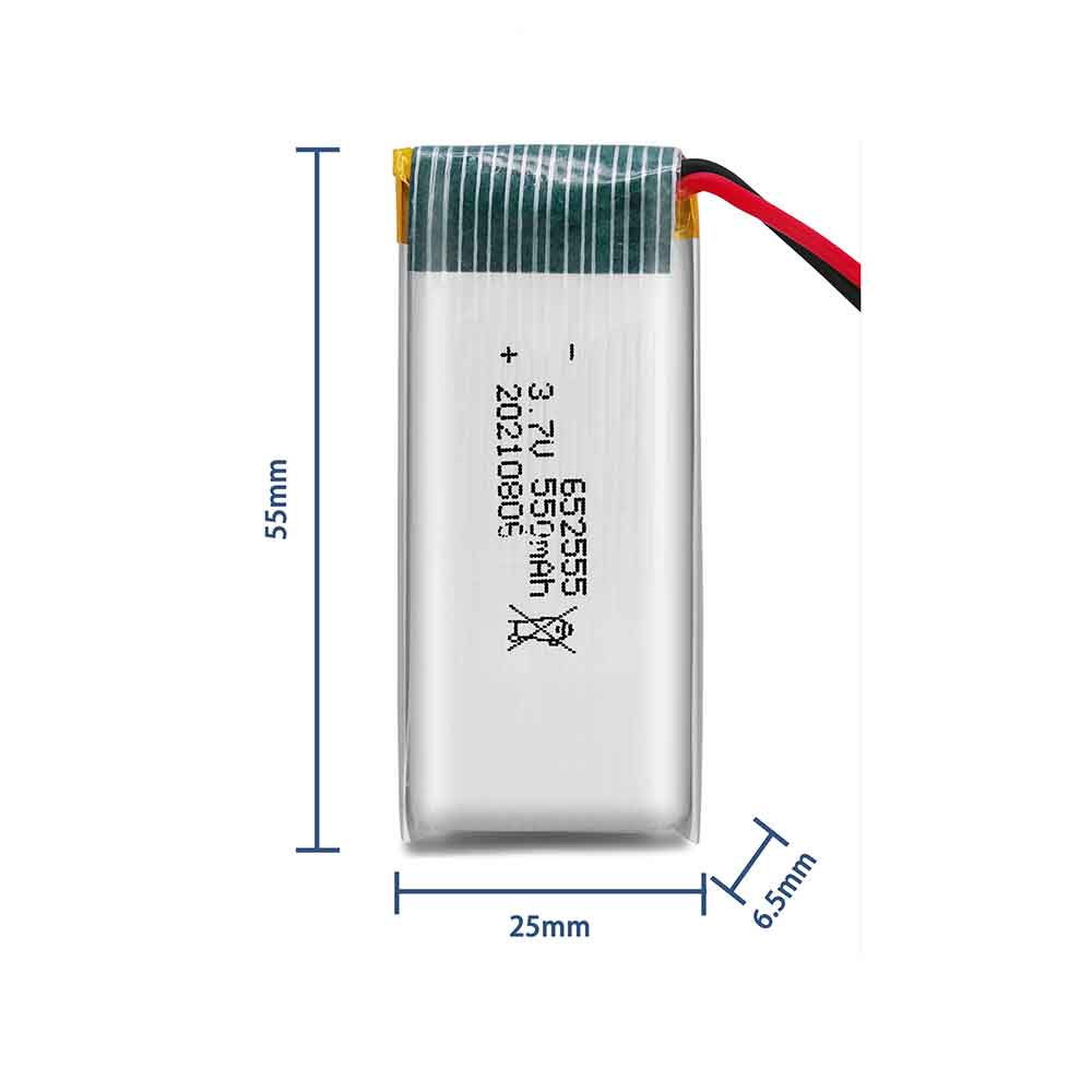 D 550mAh 3.7V batterie