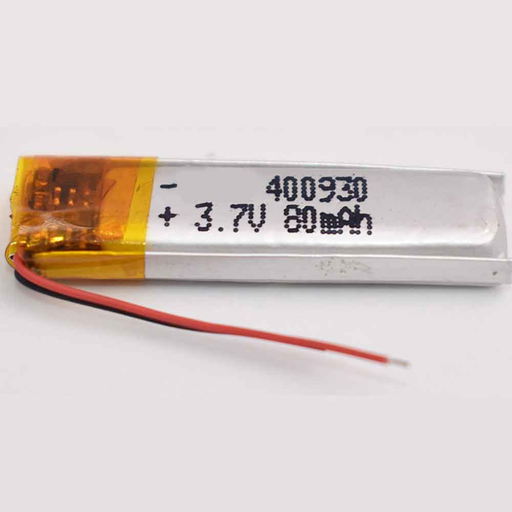 Rechargeable 80mAh 3.7V batterie