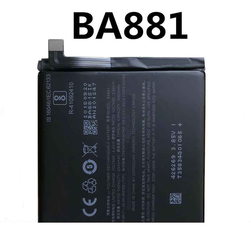 BA 3000mAh/11.55WH 3.85V 4.4V batterie