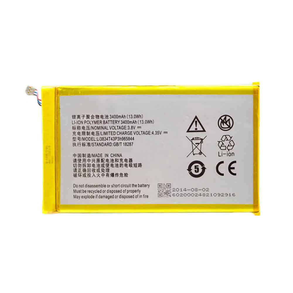 4 3400mAh 3.8V batterie