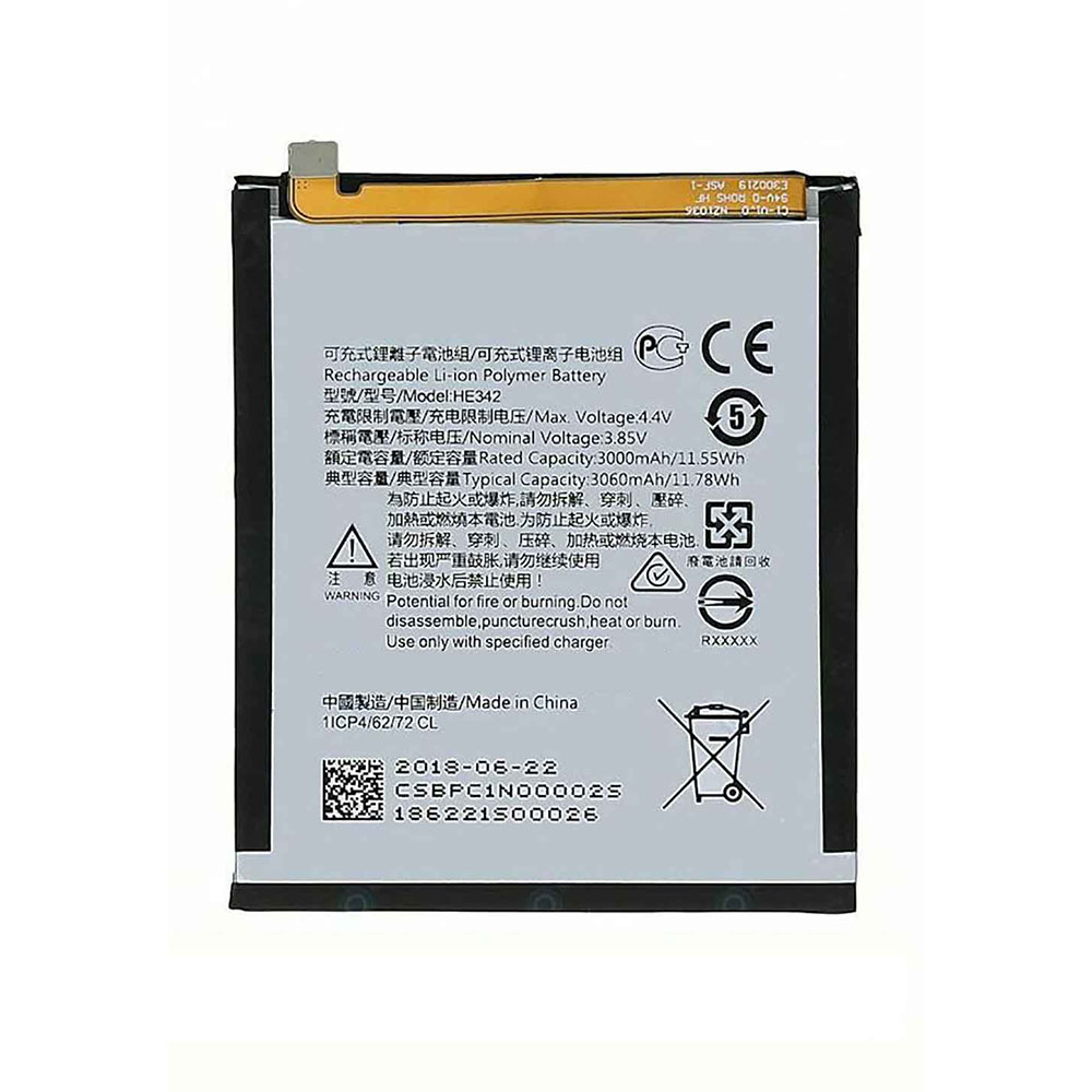 X5 3060mAh/11.78WH 3.85V 4.4V batterie