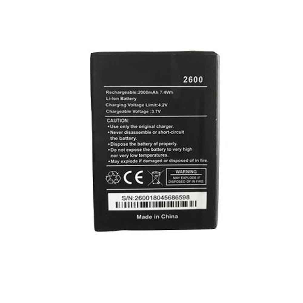  2000mAh 3.7V batterie