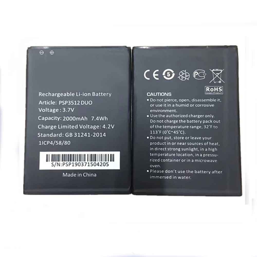  2000mAh 3.7V batterie