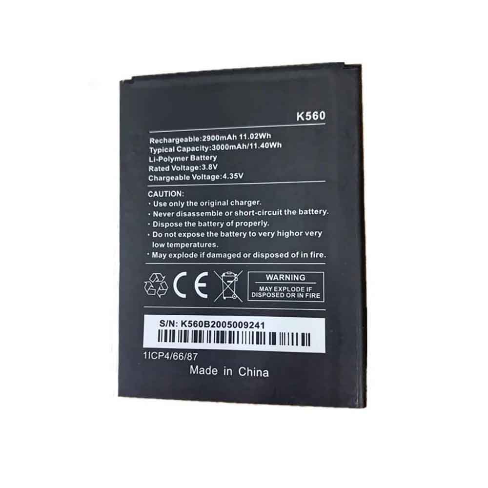 K5 3000mAh 3.8V batterie