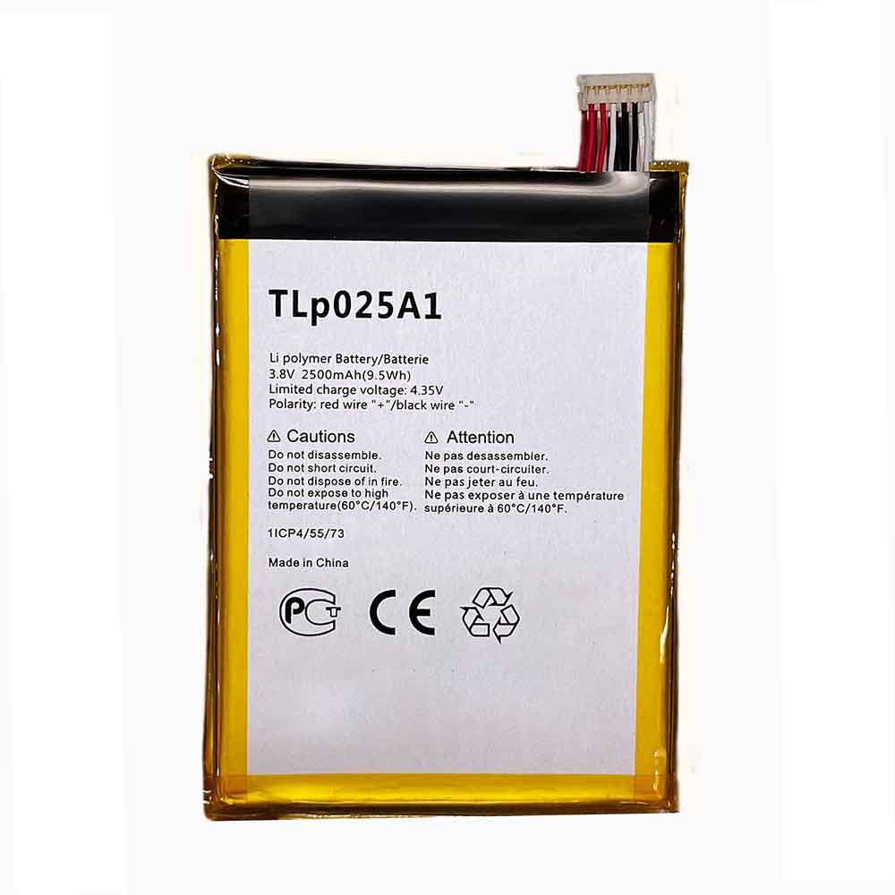 C 2500mAh 3.8V batterie