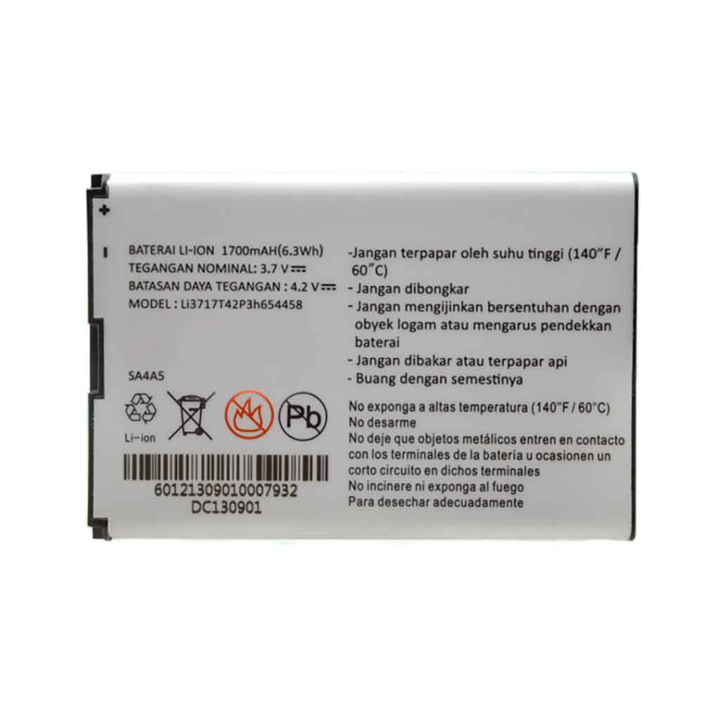 B 1700mAh 3.7V batterie