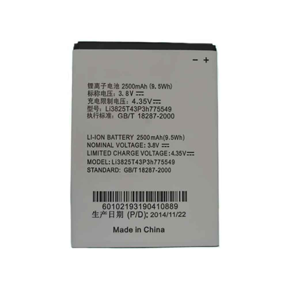 Z 2500mAh 3.8V batterie