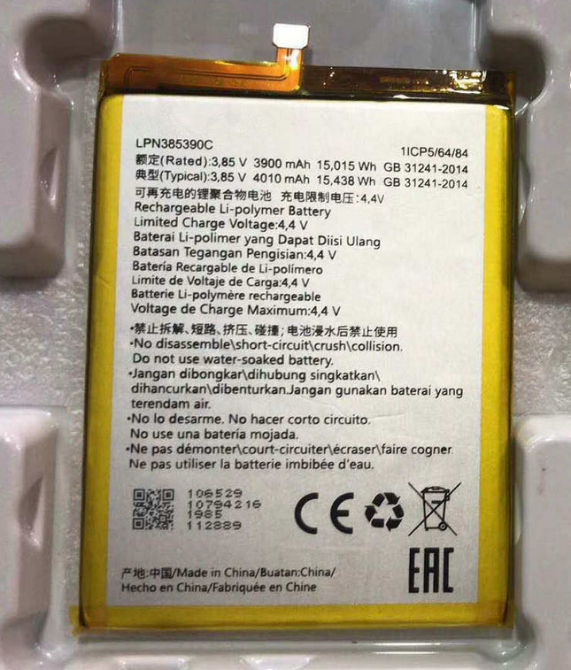 C 3900mAh 3.85V/4.4V batterie