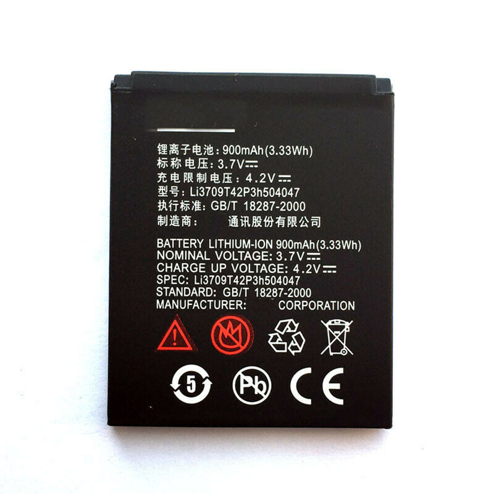 Z 900mAh/3.33WH 3.7V/4.2V batterie