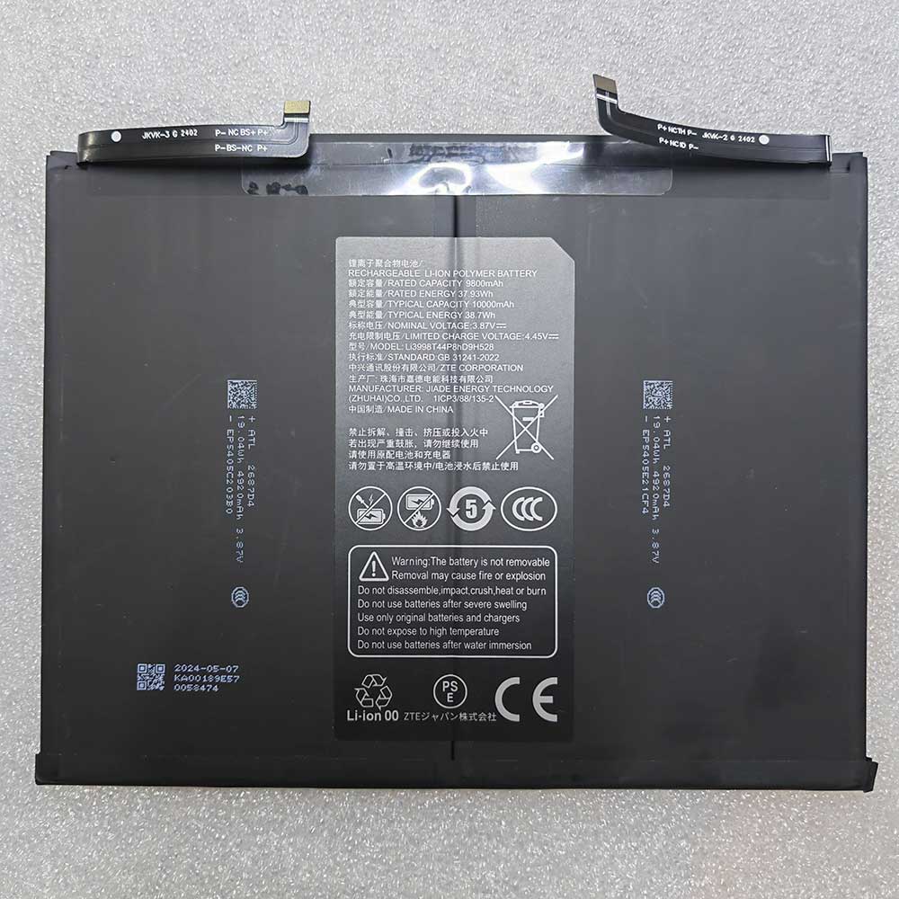 Li3998T44P8hD9H528 Batterie ordinateur portable