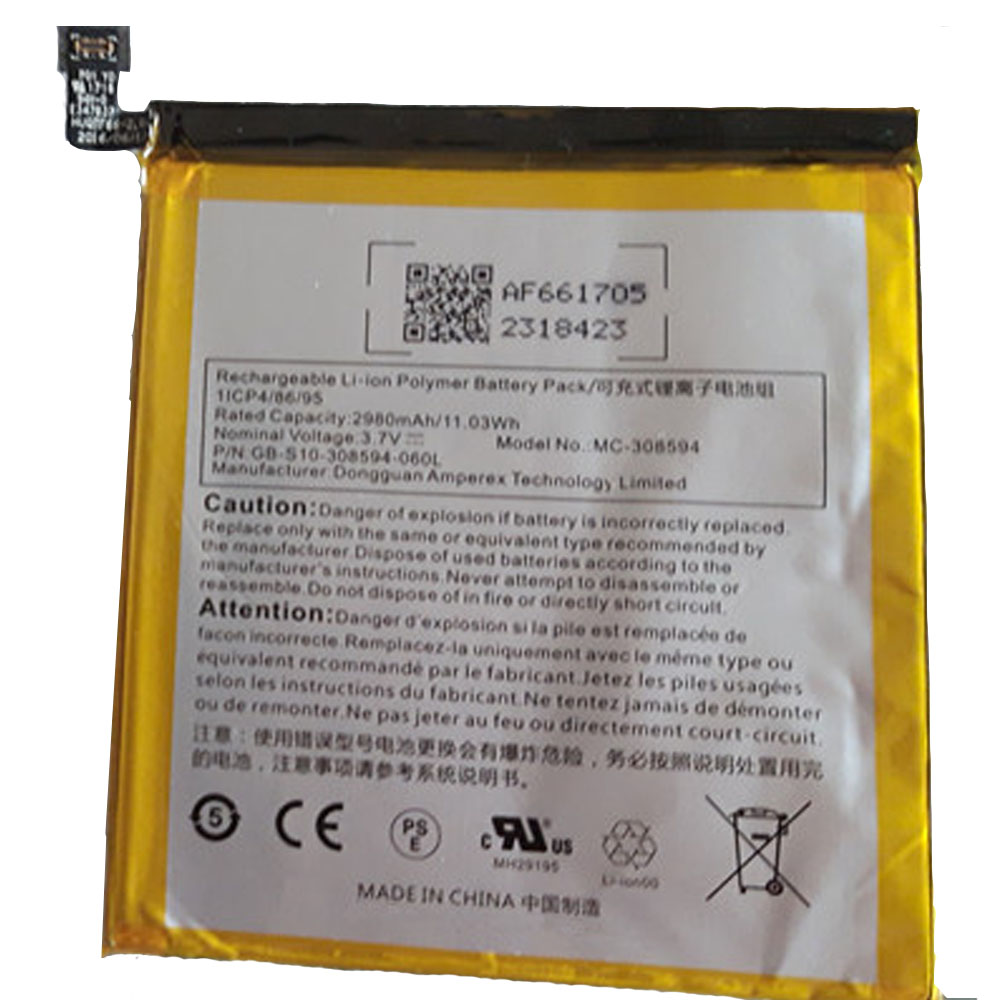 C 2980mAh/11.03WH 3.7V batterie