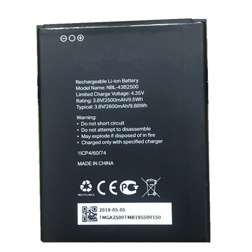 B25 2500mAh/9.5WH 3.8V/4.35V batterie