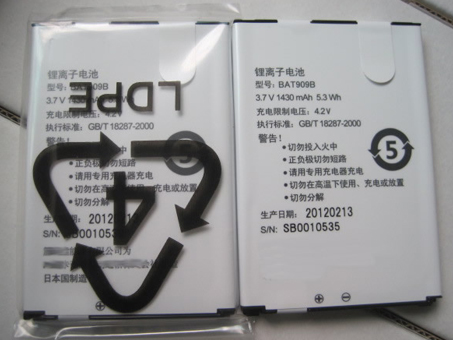 T 1430mAh 3.7DVC batterie