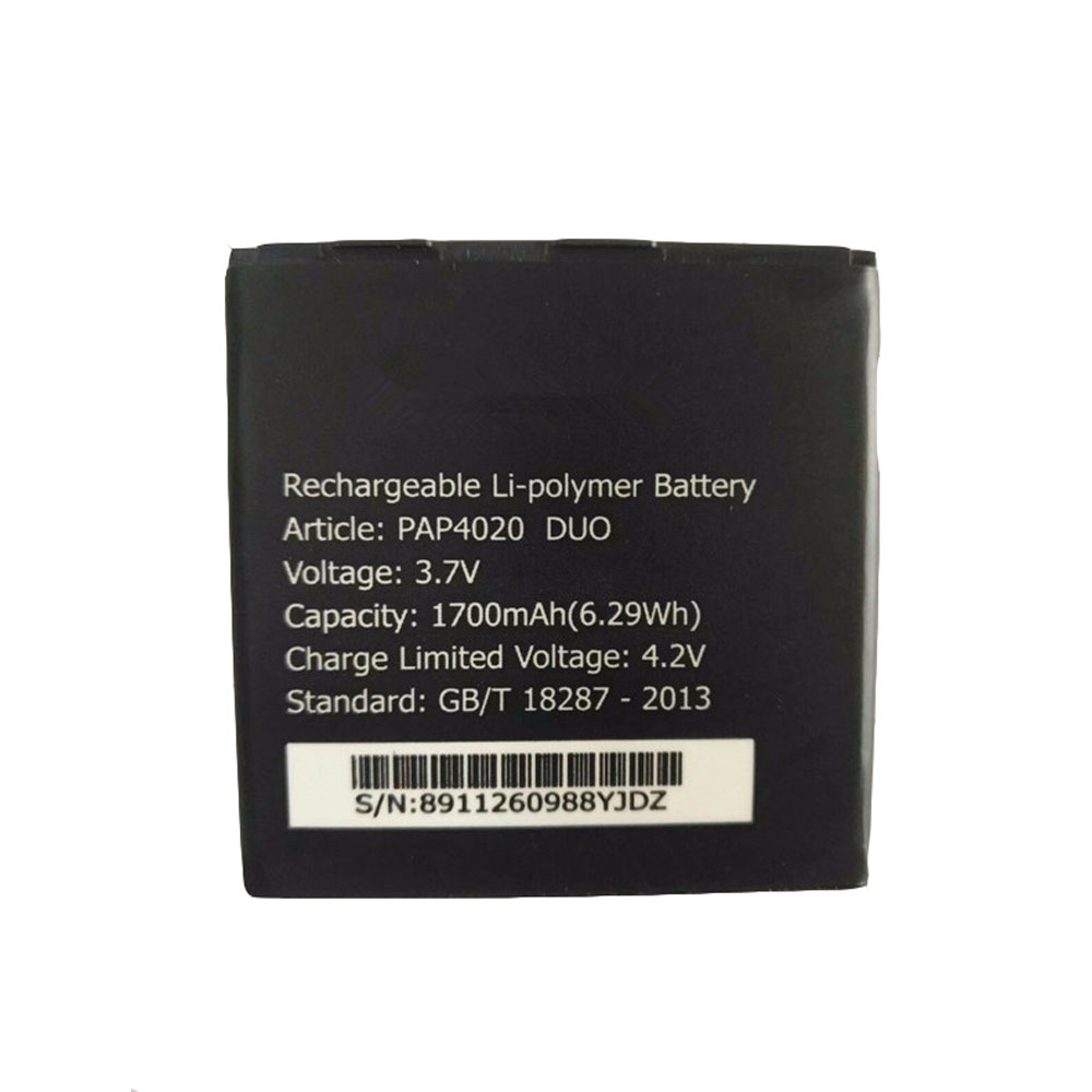 D 1700mAh/6.29wh 3.7V/4.2V batterie