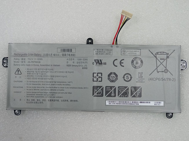 UN 93Wh/6180mAh 15.2V batterie