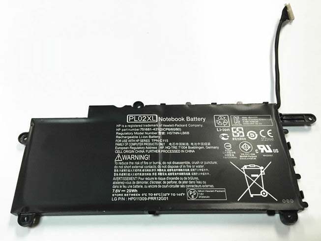 Series 29WH 7.6V batterie