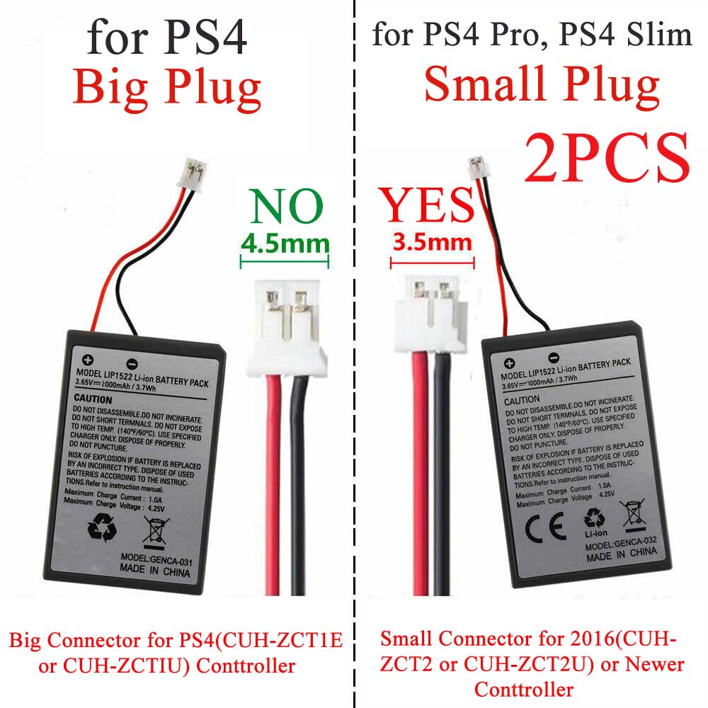 S 1000mAh 3.65V batterie