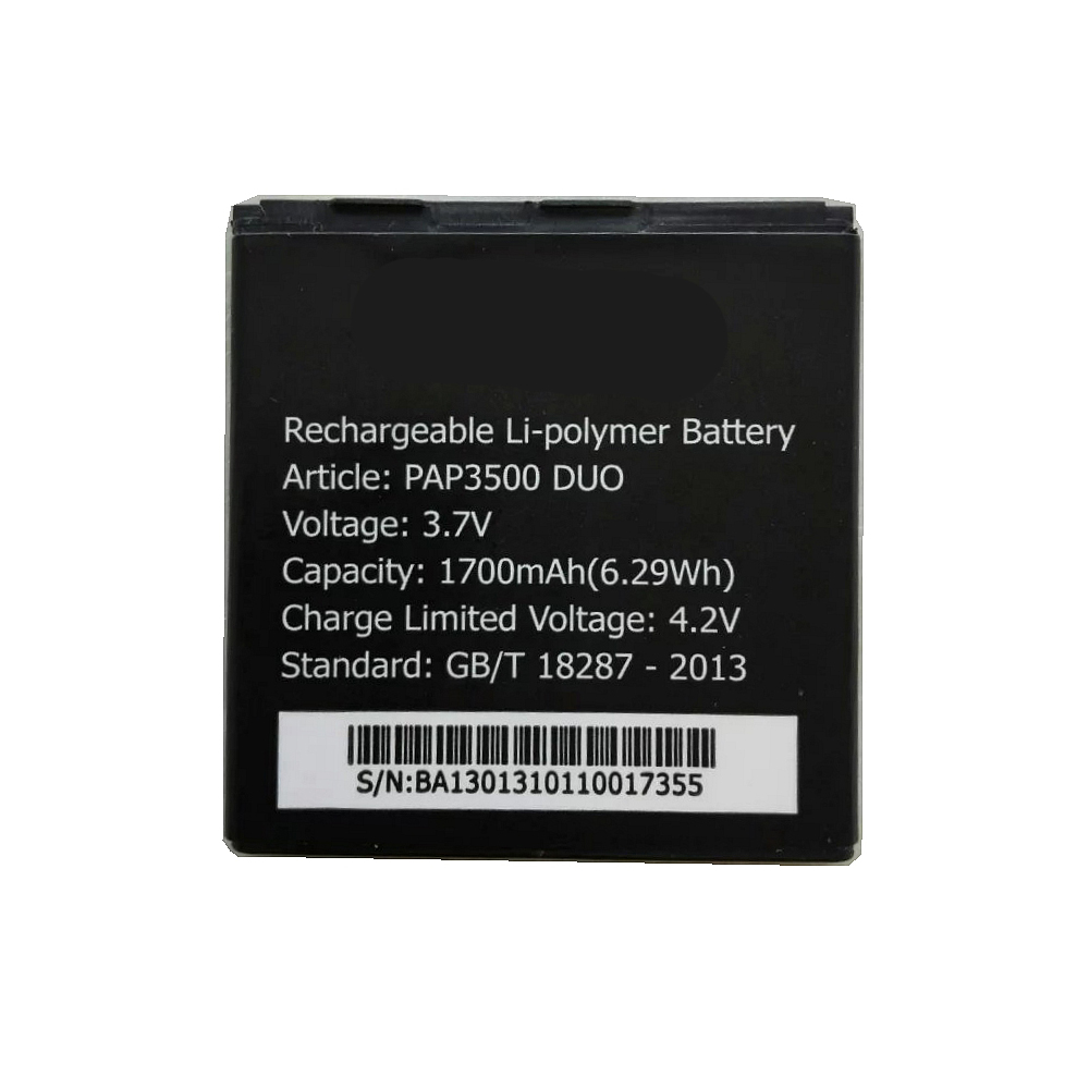 3 1700mAh/6.29WH 3.7V/4.2V batterie