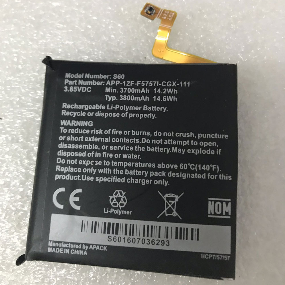  3700mAh/14.2WH 3.85V/4.2V batterie