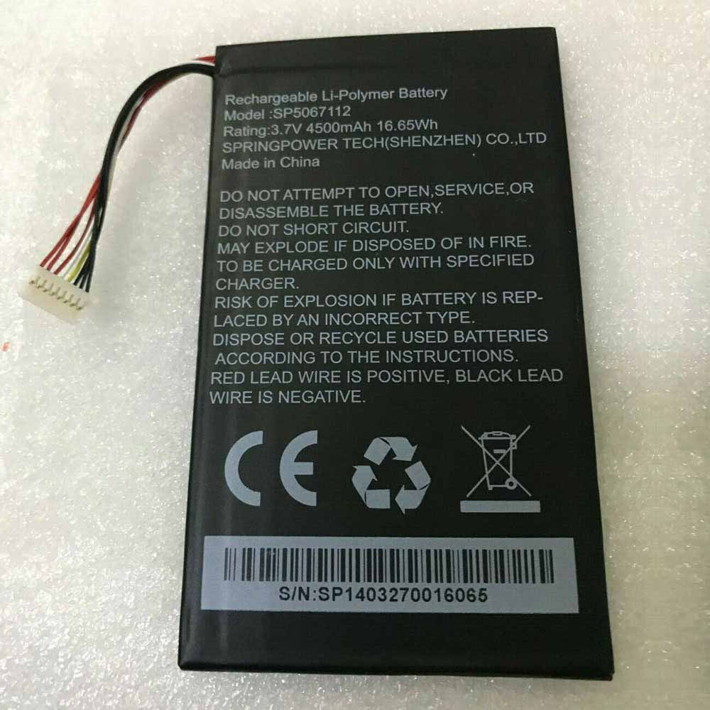 A 4500mAh 16.65Wh 3.7V/4.2V batterie