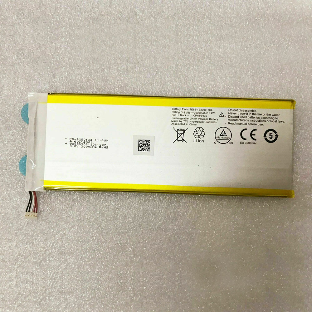 T 3000mAh/11.4WH 3.8V batterie