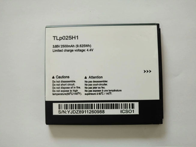 T 2500mAh/9.625Wh 3.85V/4.4V batterie