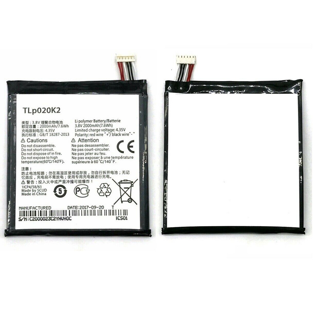  2000mAh/7.6WH 3.8V/4.35V batterie