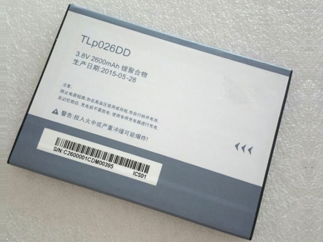 TLp026DD 2600mAh 3.8V/4.35V batterie