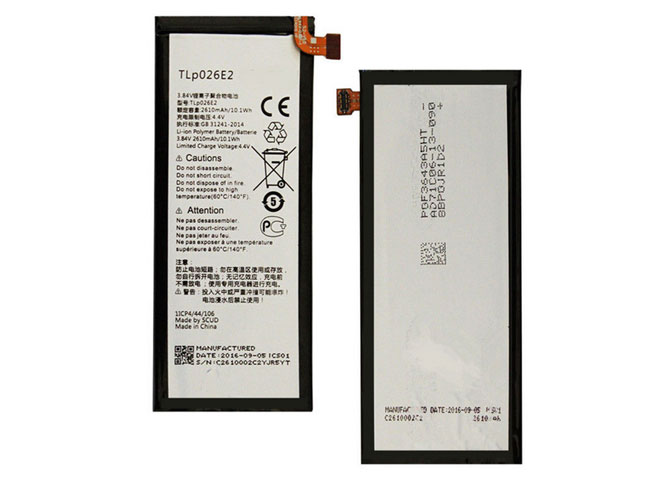 T 2610mAh/10.05WH 3.85V/4.4V batterie