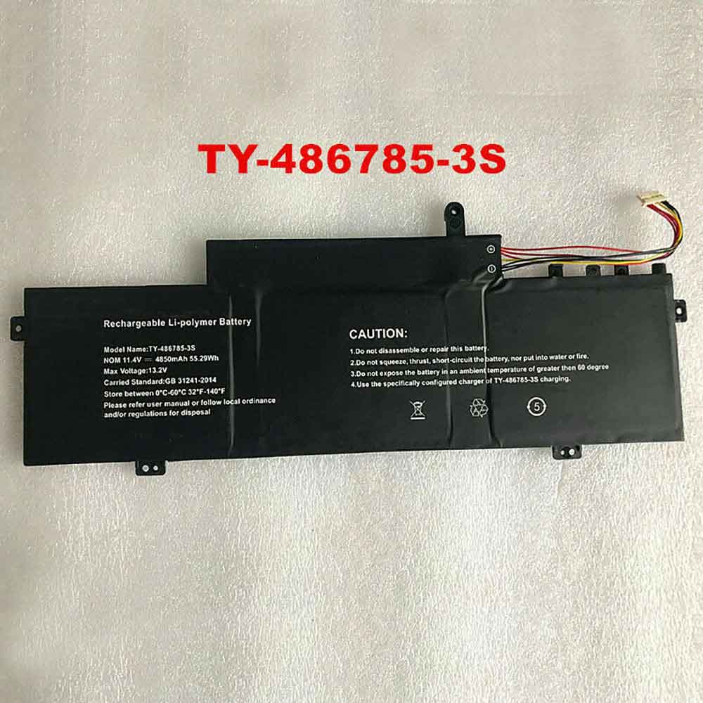 T 4850mAh 55.29Wh 11.4V batterie