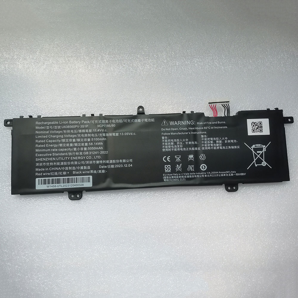 U638560PV-3S1P Batterie ordinateur portable