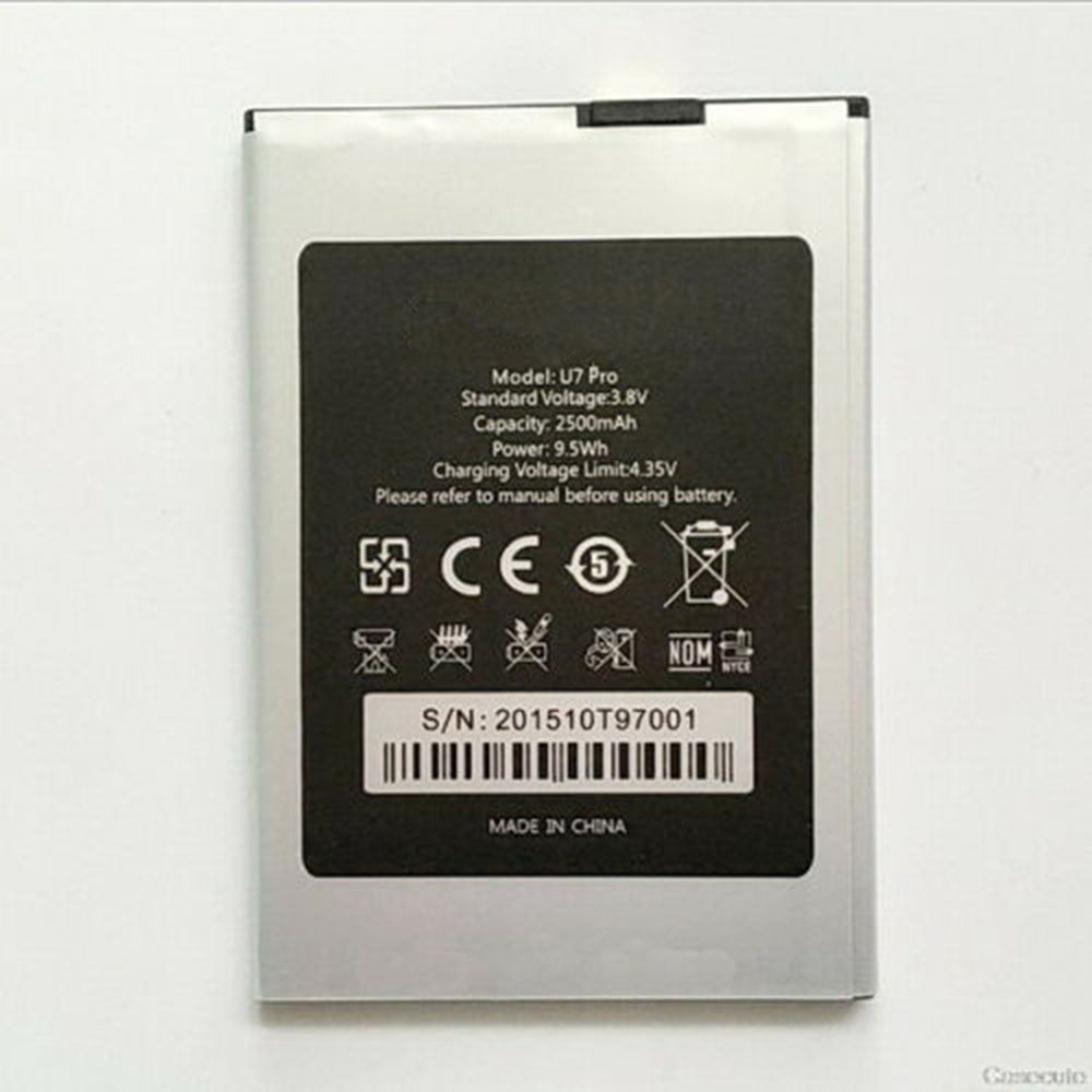 U7 2500Mah/9.5Wh 3.8V/4.35V batterie